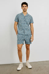 LOGAN SHORT - MULTI BLUE SUNFLOWER| Rails US