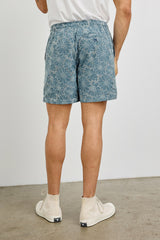 LOGAN SHORT - MULTI BLUE SUNFLOWER| Rails US