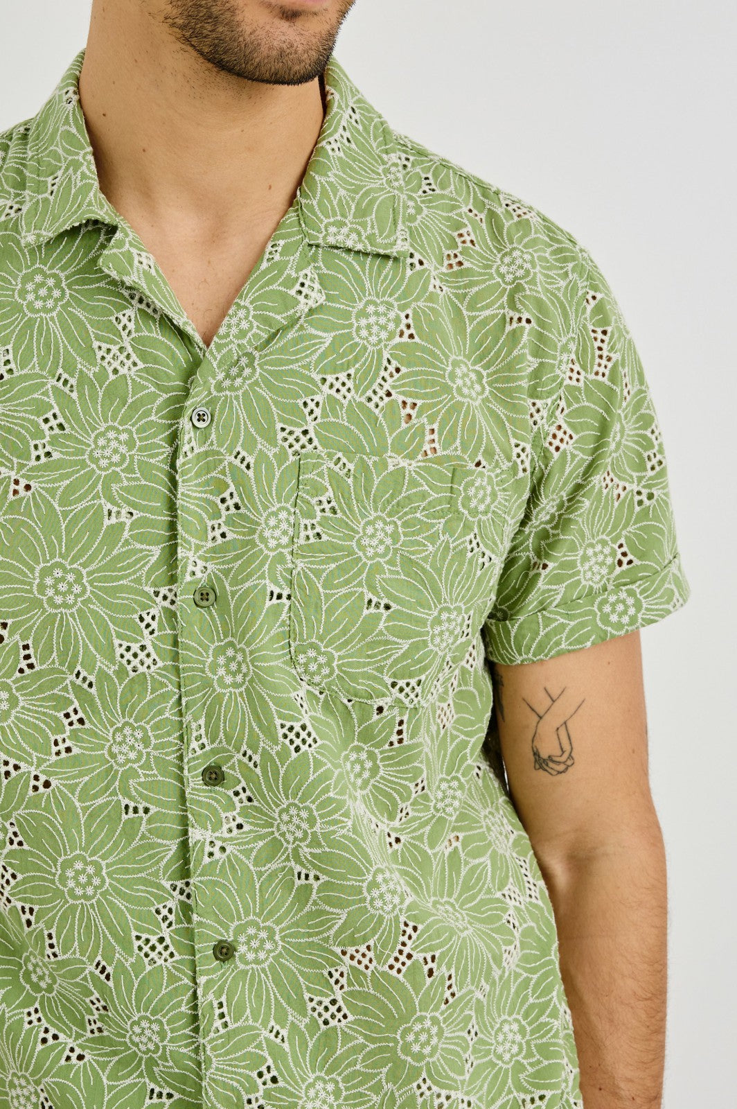 TYLER SHIRT - GREEN WHITE SUNFLOWER| Rails on sale
