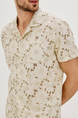 TYLER SHIRT - KHAKI WHITE SUNFLOWER| Rails US