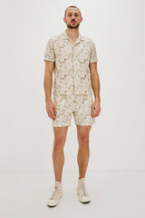TYLER SHIRT - KHAKI WHITE SUNFLOWER| Rails US