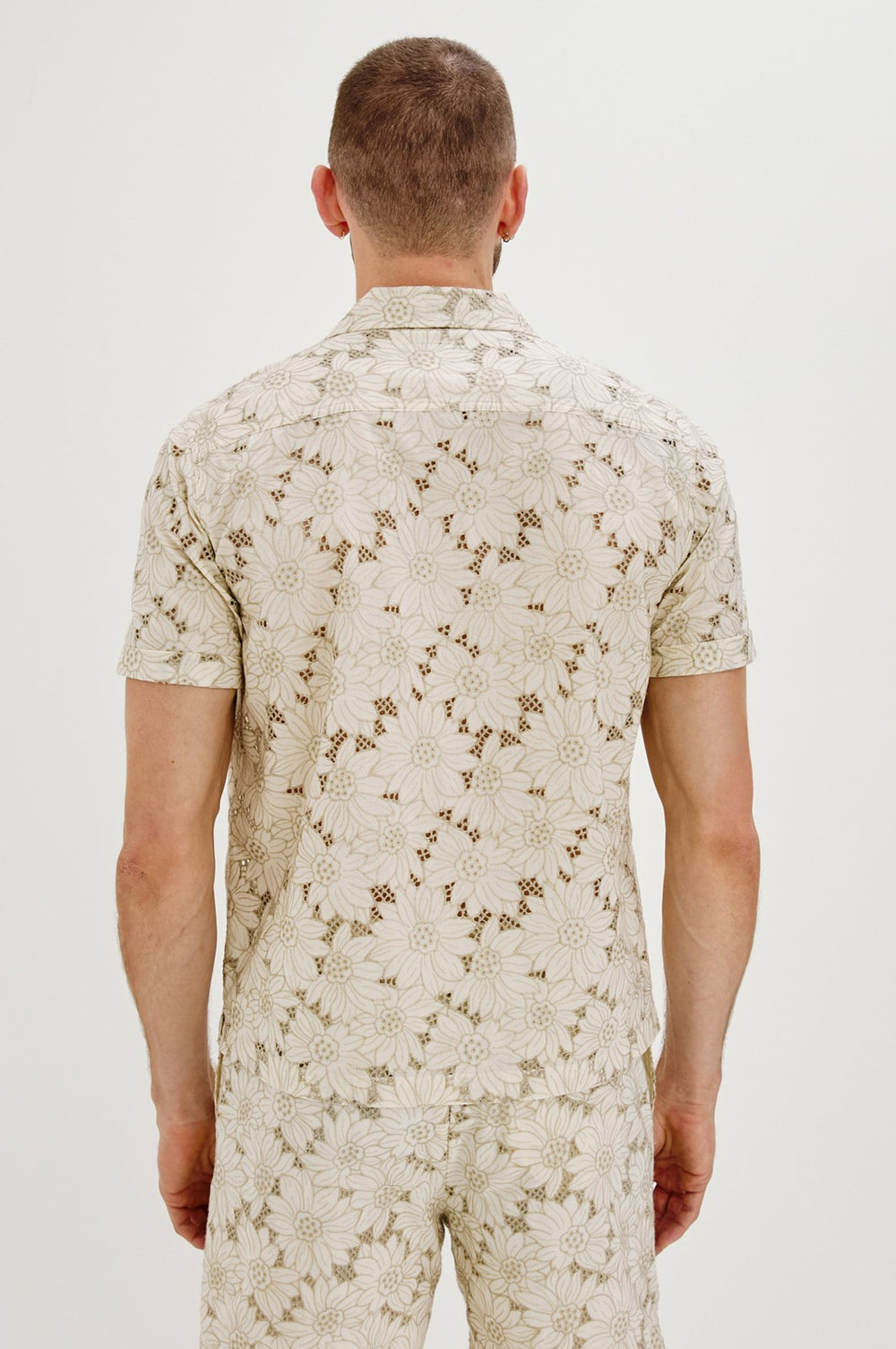 TYLER SHIRT - KHAKI WHITE SUNFLOWER| Rails US