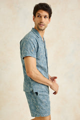 TYLER SHIRT - MULTI BLUE SUNFLOWER| Rails outlet