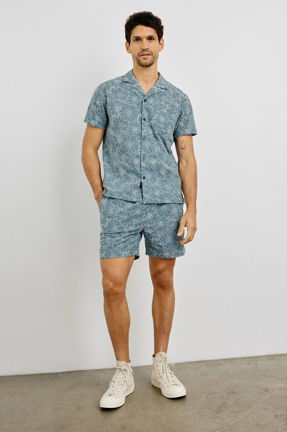 TYLER SHIRT - MULTI BLUE SUNFLOWER| Rails outlet