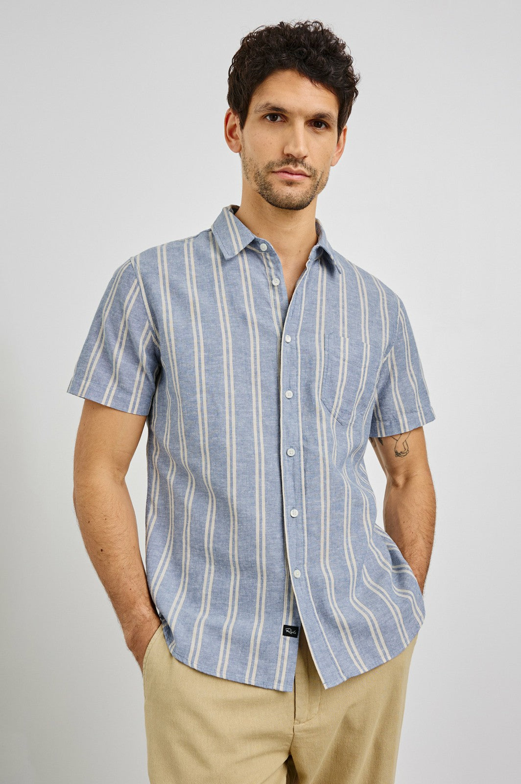 WILDER SHIRT - CHAMBRAY BUTTER| Rails online