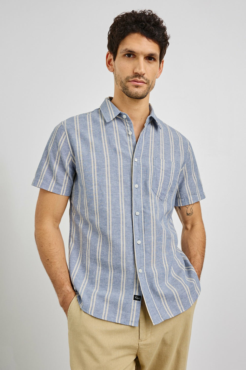 WILDER SHIRT - CHAMBRAY BUTTER| Rails online