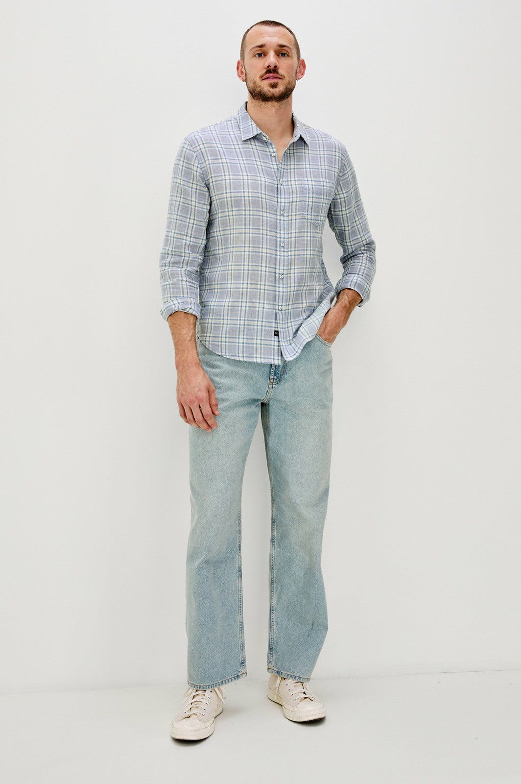 WYATT SHIRT - BLUEFIN CORAL| Rails for sale