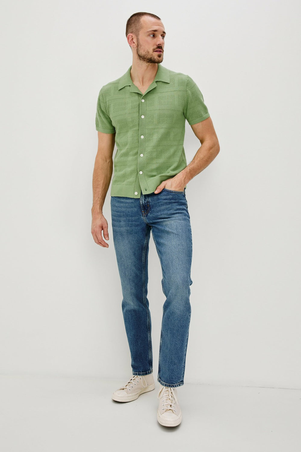 YATES SHIRT - MATCHA| Rails outlet