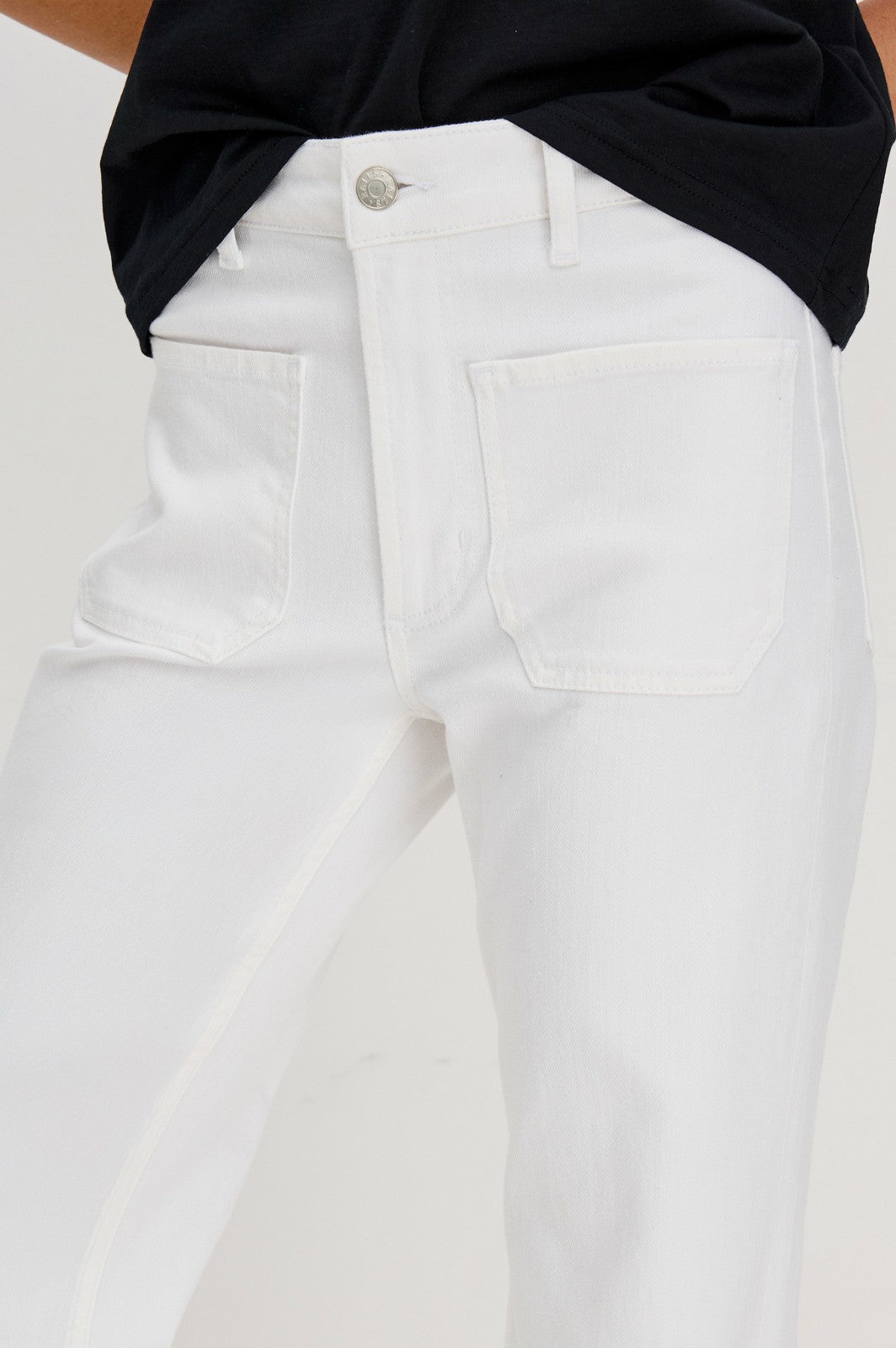 ALAMITOS FLARED TROUSER - SALT WHITE| Rails outlet