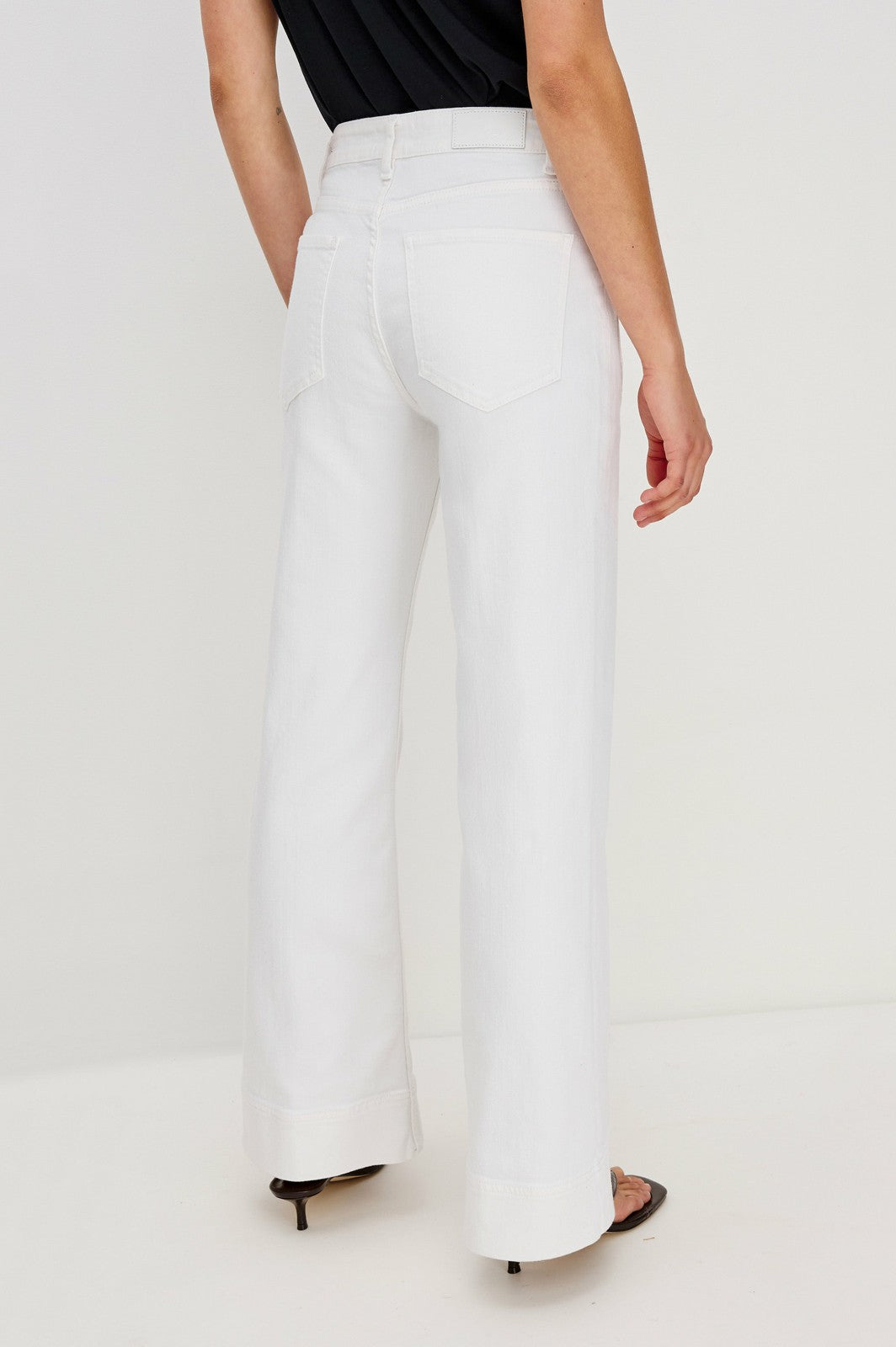 ALAMITOS FLARED TROUSER - SALT WHITE| Rails outlet