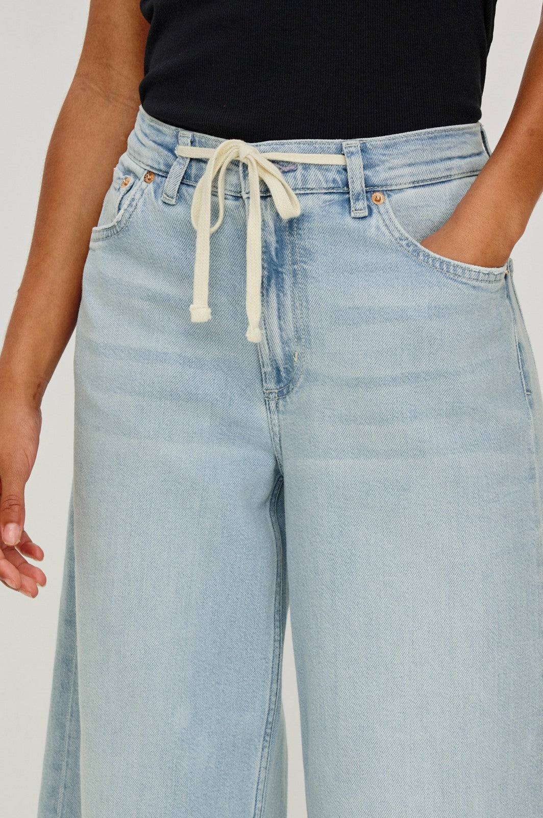 ANGELENO WIDE LEG CROP - SCUBA| Rails US