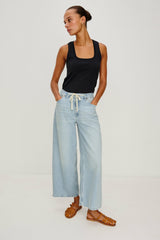 ANGELENO WIDE LEG CROP - SCUBA| Rails US