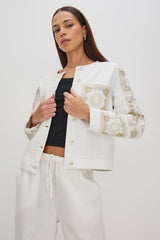 LIDO JACKET - VINTAGE ECRU CROCHET| Rails near me