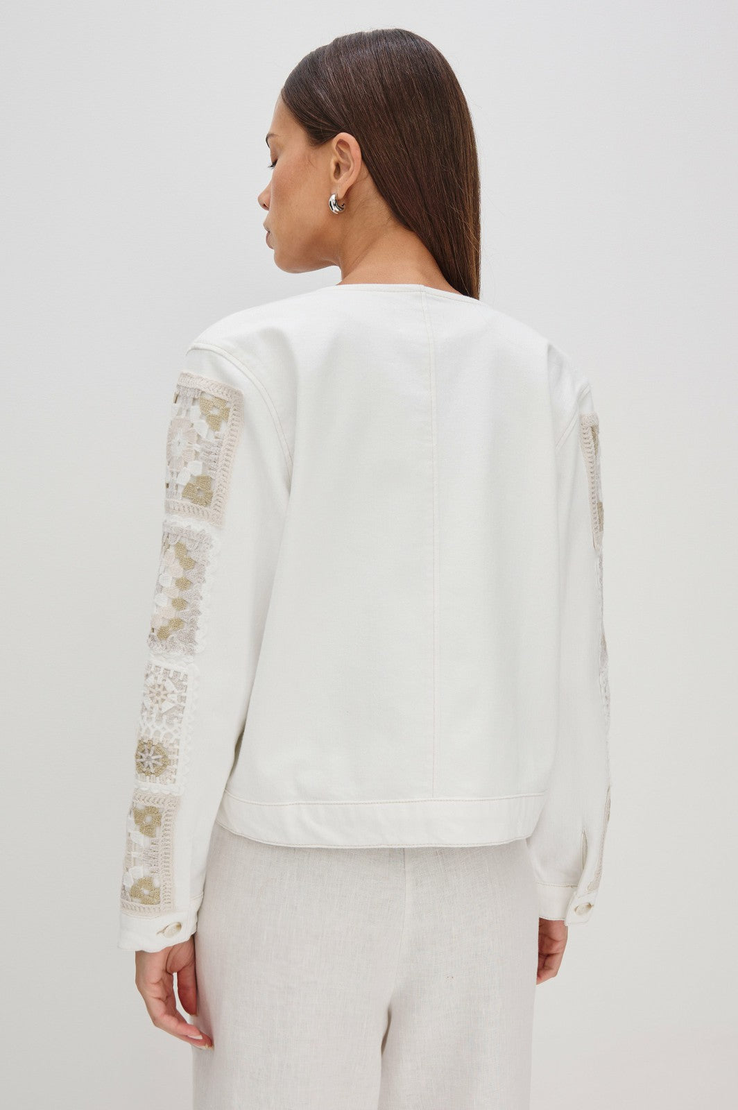 LIDO JACKET - VINTAGE ECRU CROCHET| Rails near me