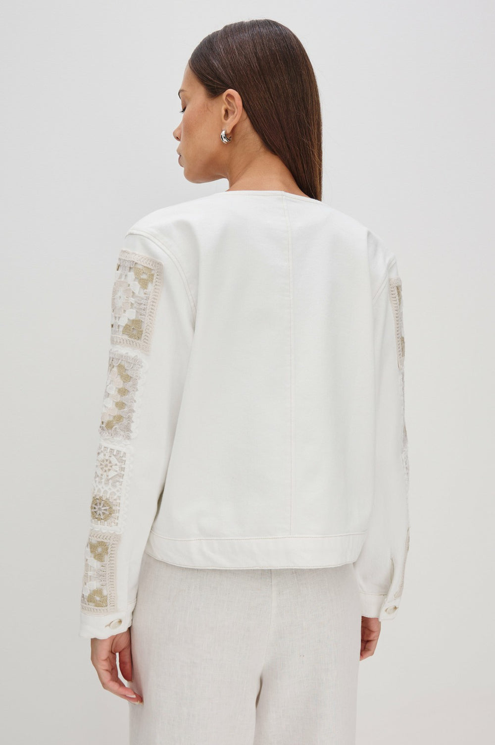 LIDO JACKET - VINTAGE ECRU CROCHET| Rails near me