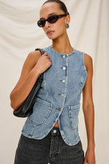 PORTOLA VEST - BLUE EYED GIRL| Rails discount