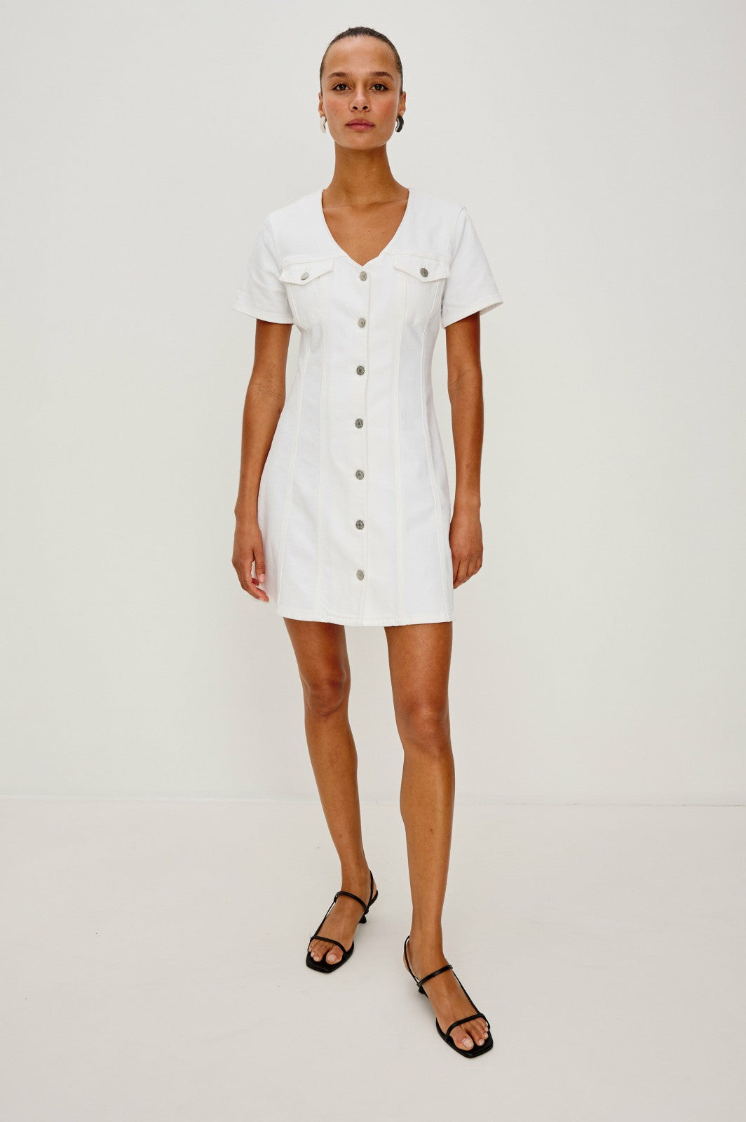 SARATOGA DRESS - SALT WHITE| Rails on sale