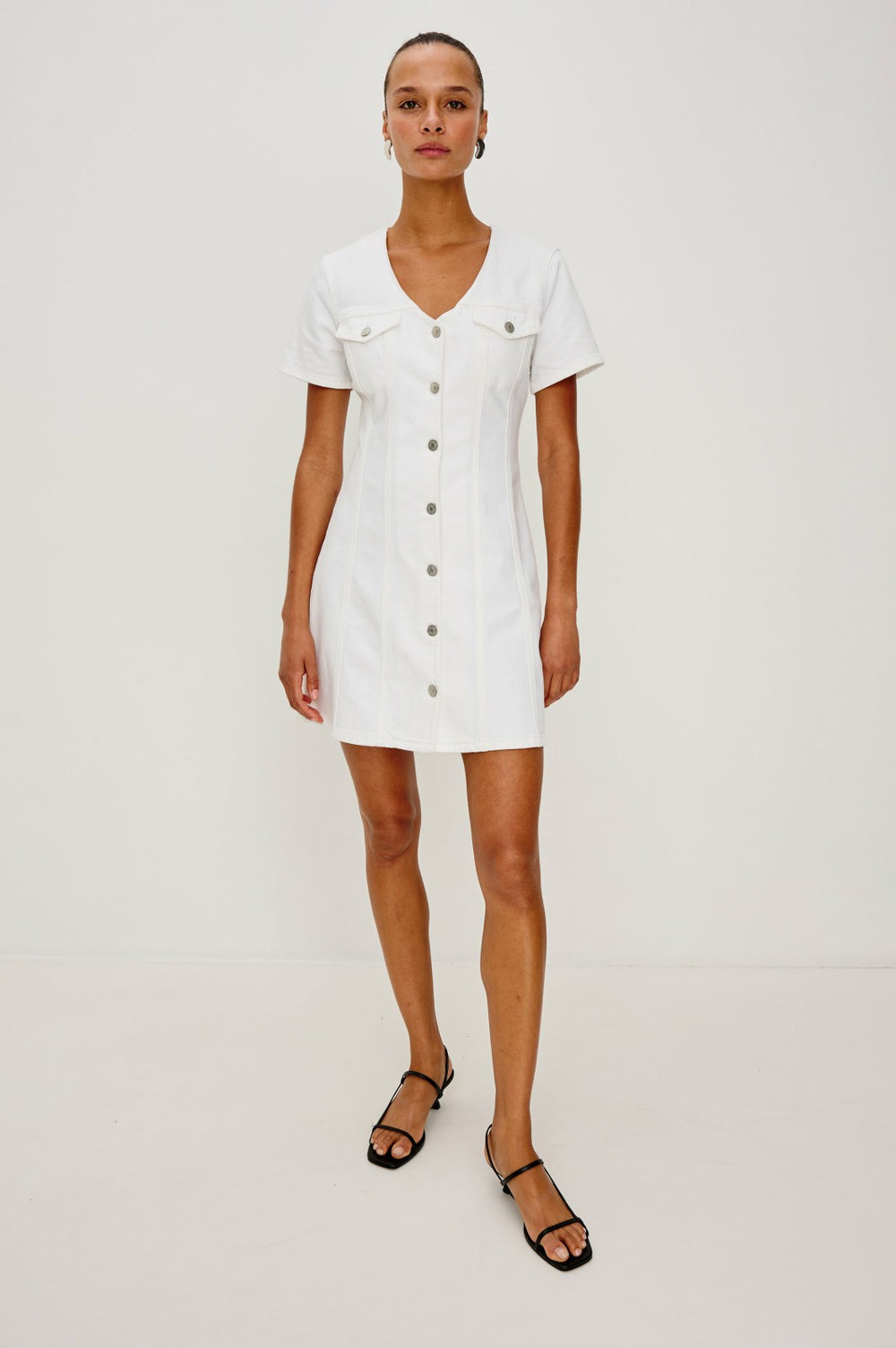 SARATOGA DRESS - SALT WHITE| Rails on sale