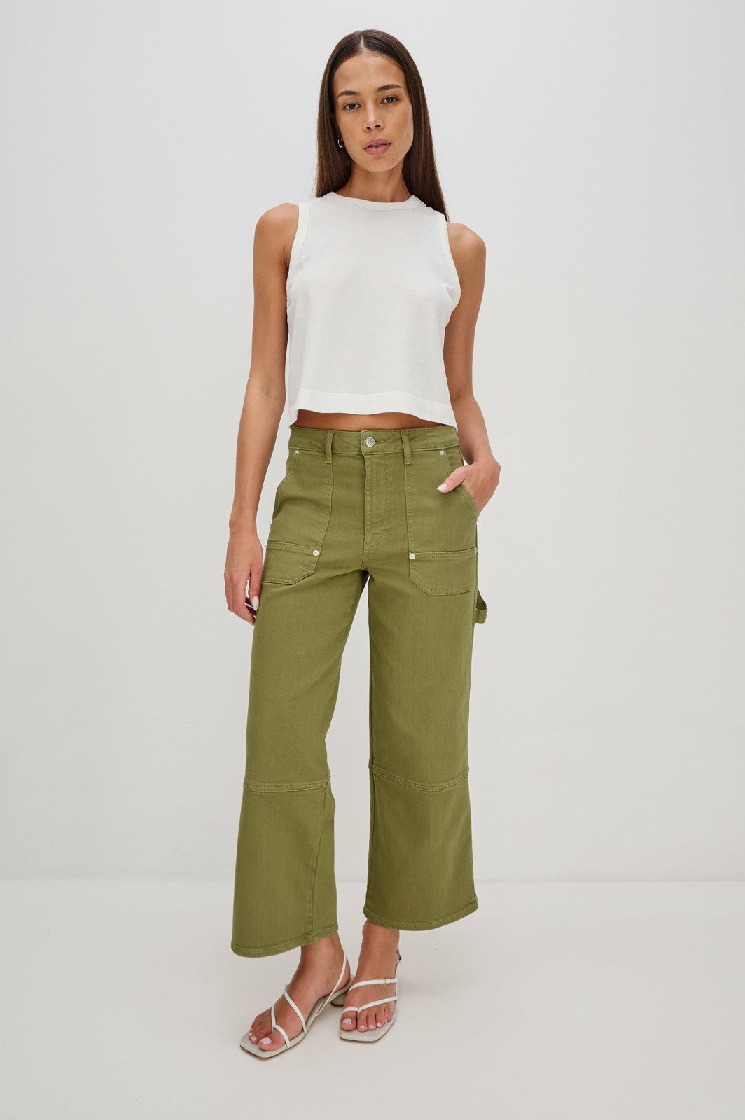 SILVERADO CARPENTER CROP - DARK OLIVE| Rails sale