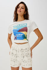 RAILS X LSPACE CATALINA SHORT - WHITE SEA SHELL CROCHET| Rails discount