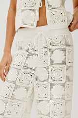RAILS X LSPACE MAJA PANT - WHITE SEA SHELL CROCHET| Rails for sale