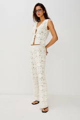 RAILS X LSPACE PAZ TOP - WHITE SEA SHELL CROCHET| Rails sale