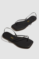 TKEES SQUARE TOE MILLIE SANDAL - SABLE| Rails on sale