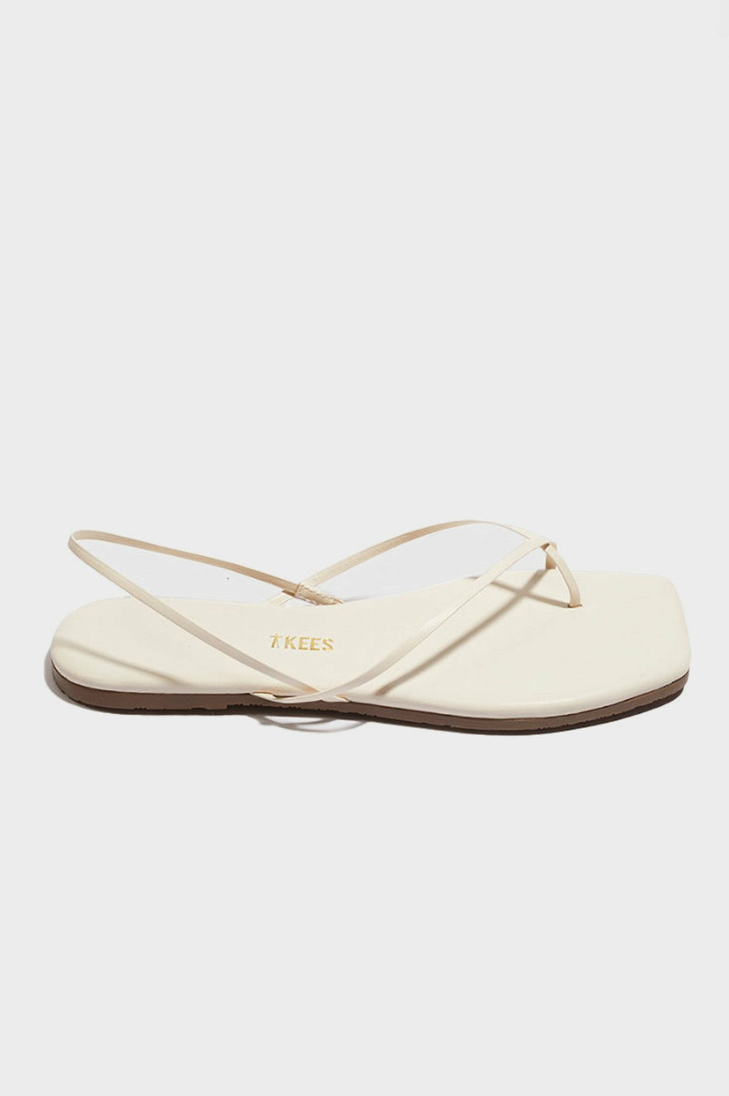TKEES SQUARE TOE MILLIE SANDAL - CREAM| Rails online