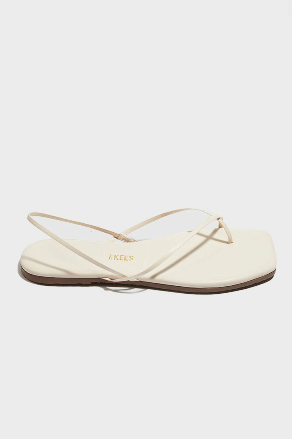 TKEES SQUARE TOE MILLIE SANDAL - CREAM| Rails online