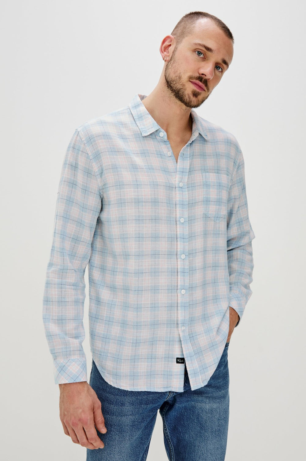 WYATT SHIRT - APRES OCEAN MELANGE| Rails outlet