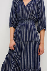 CATERINE DRESS - ROCHE STRIPE| Rails for sale