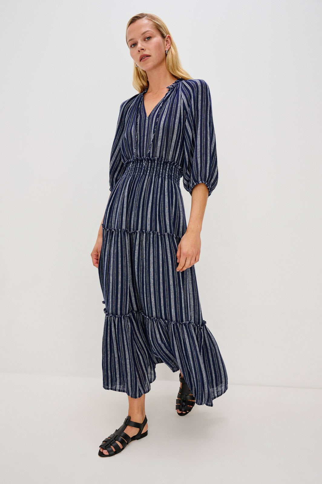 CATERINE DRESS - ROCHE STRIPE| Rails for sale