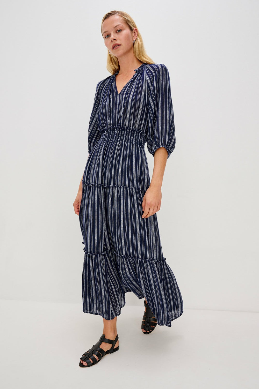 CATERINE DRESS - ROCHE STRIPE| Rails for sale