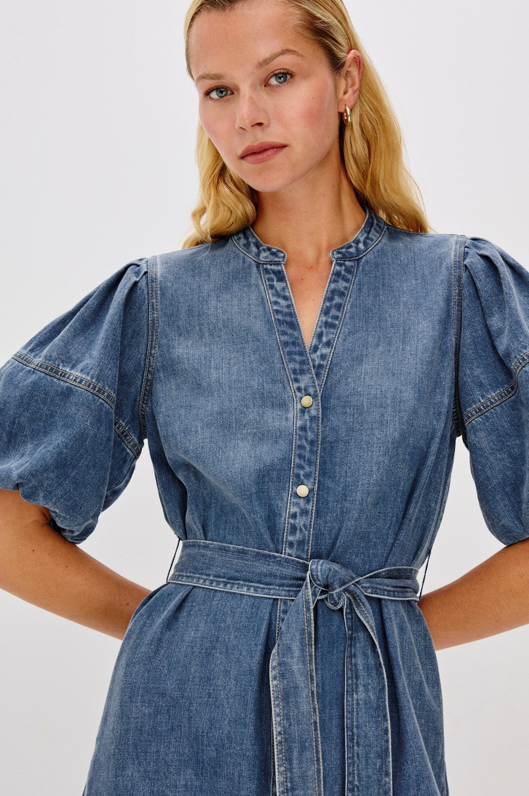 KINGSLEY DRESS - ANTIQUE BLUE| Rails outlet