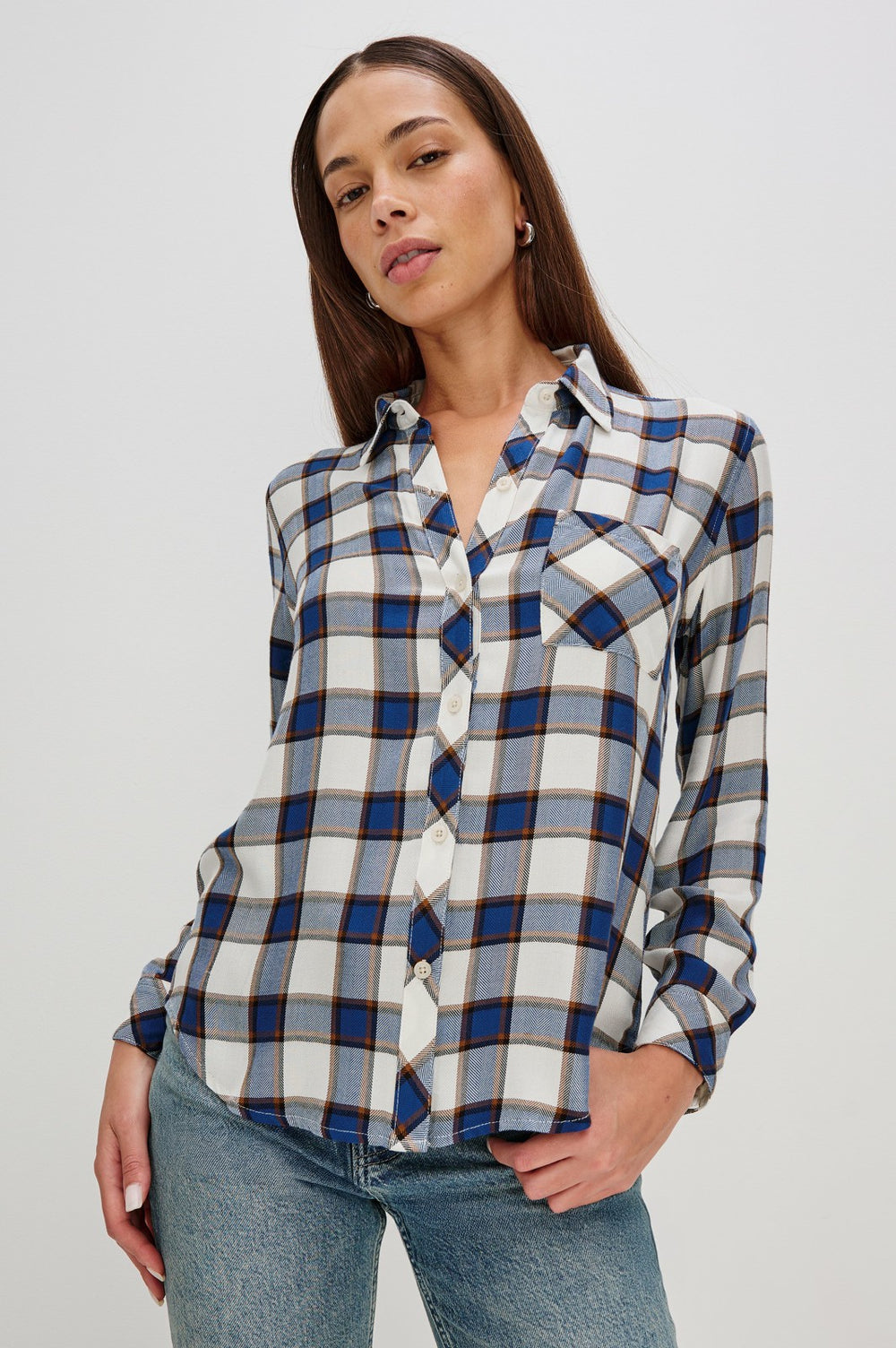 HUNTER SHIRT - GOLDEN COBALT| Rails for sale