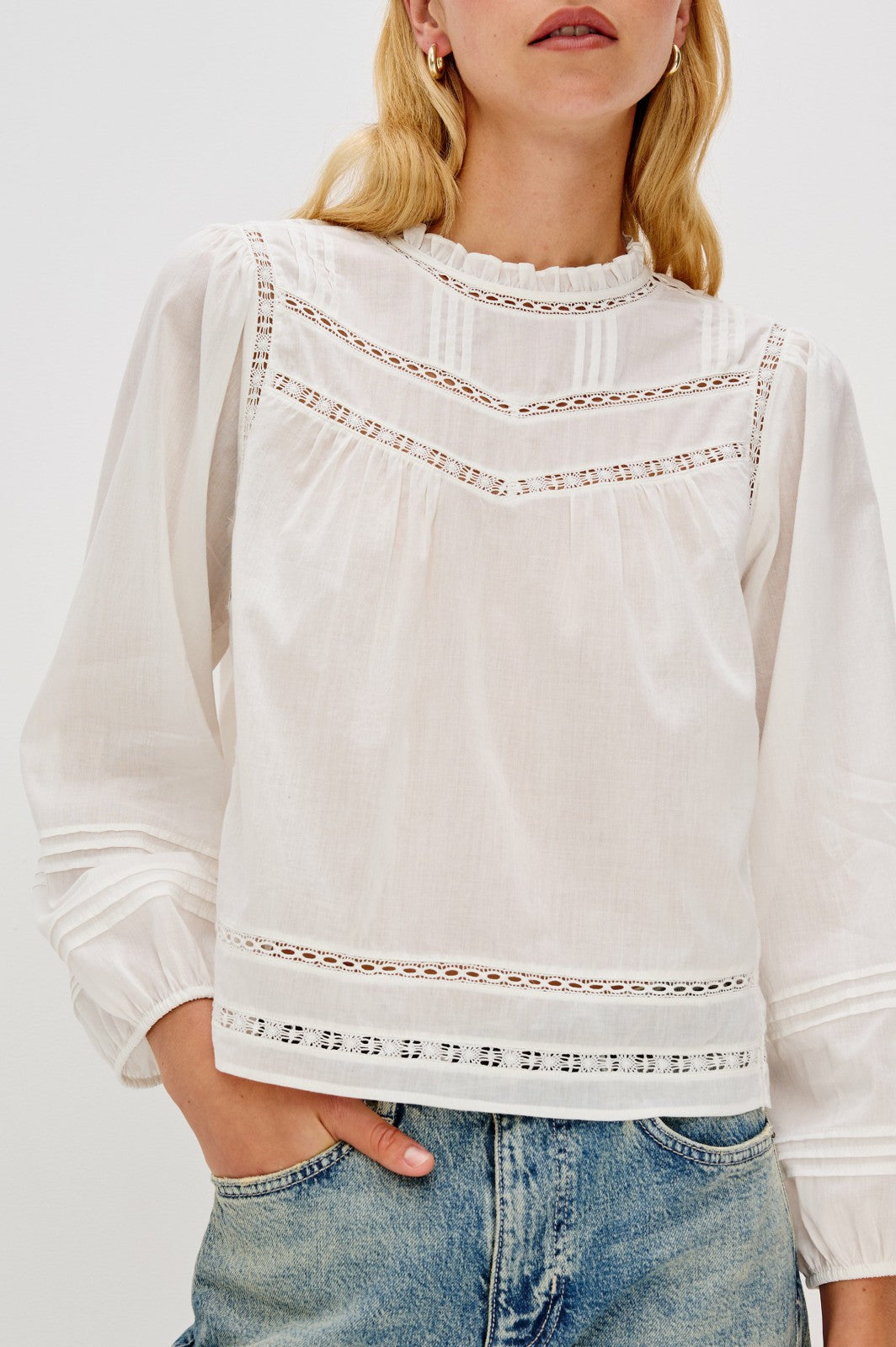 REYNA TOP - WHITE| Rails on sale