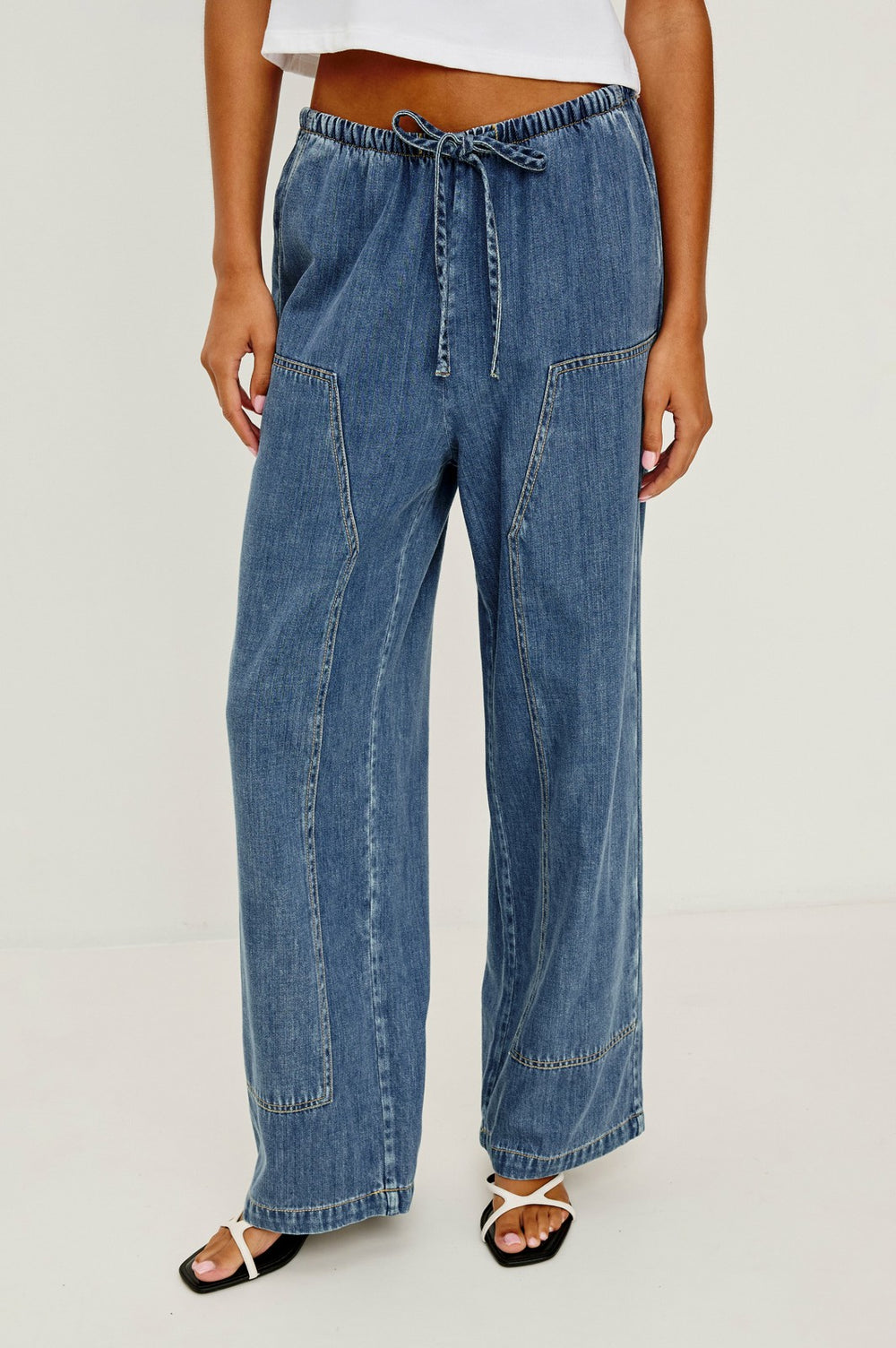 SANDERSON PANT - ANTIQUE BLUE| Rails online