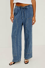 SANDERSON PANT - ANTIQUE BLUE| Rails online