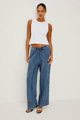 SANDERSON PANT - ANTIQUE BLUE| Rails online
