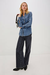ATTICUS SHIRT - ANTIQUE BLUE| Rails discount
