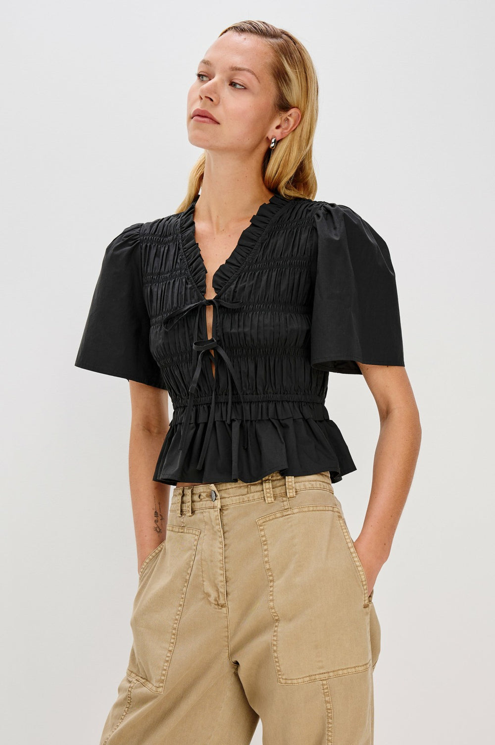 PORTIA TOP - BLACK| Rails outlet