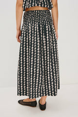 ALESSA SKIRT - PAINTED NOIR| Rails outlet