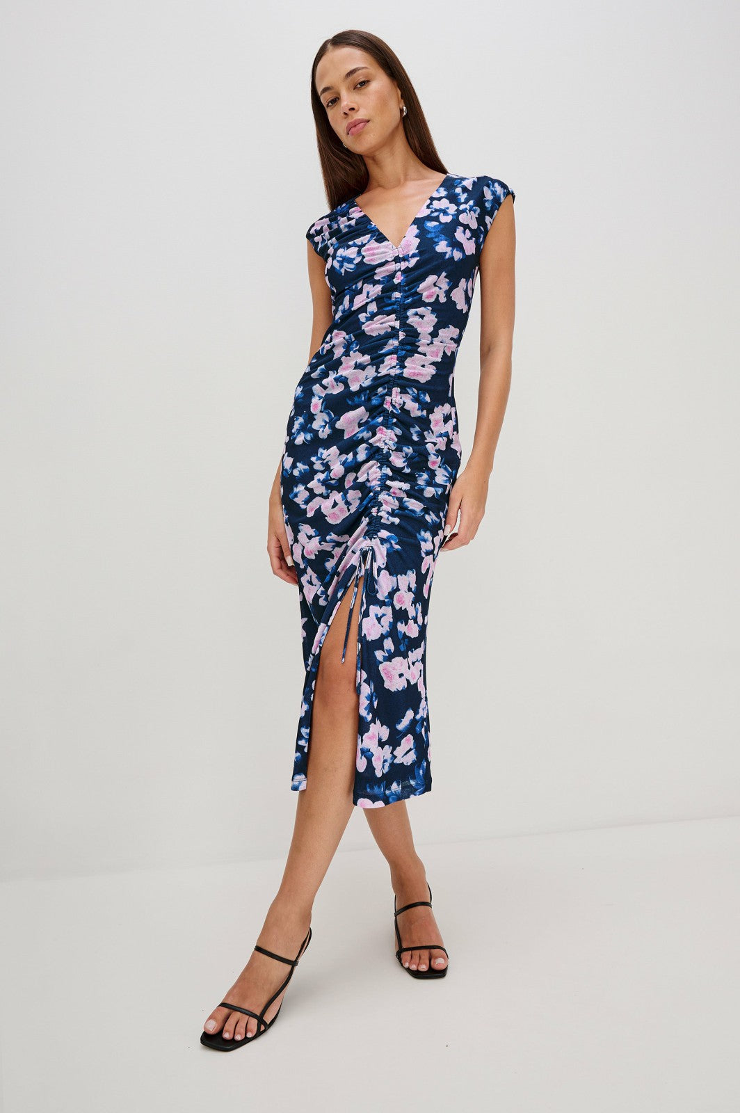 AUREN DRESS - MIDNIGHT PEONY| Rails discount