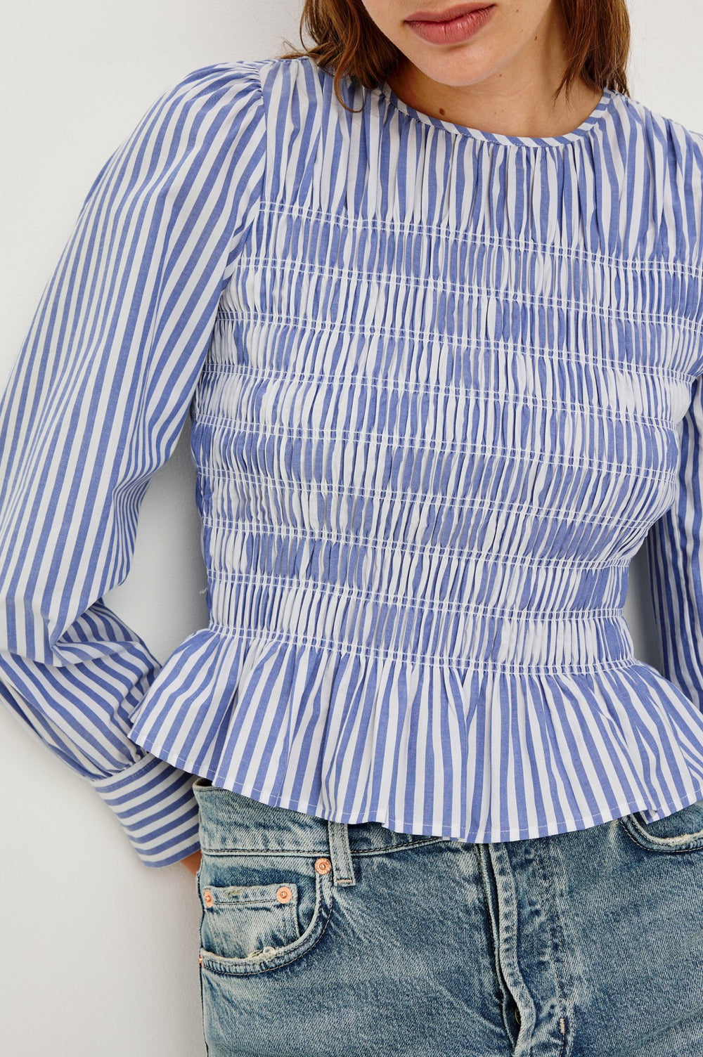 TABI TOP - MARINER WHITE STRIPE| Rails for sale