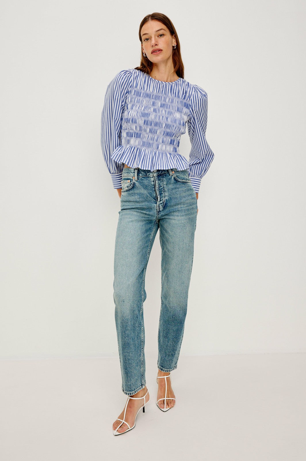 TABI TOP - MARINER WHITE STRIPE| Rails for sale