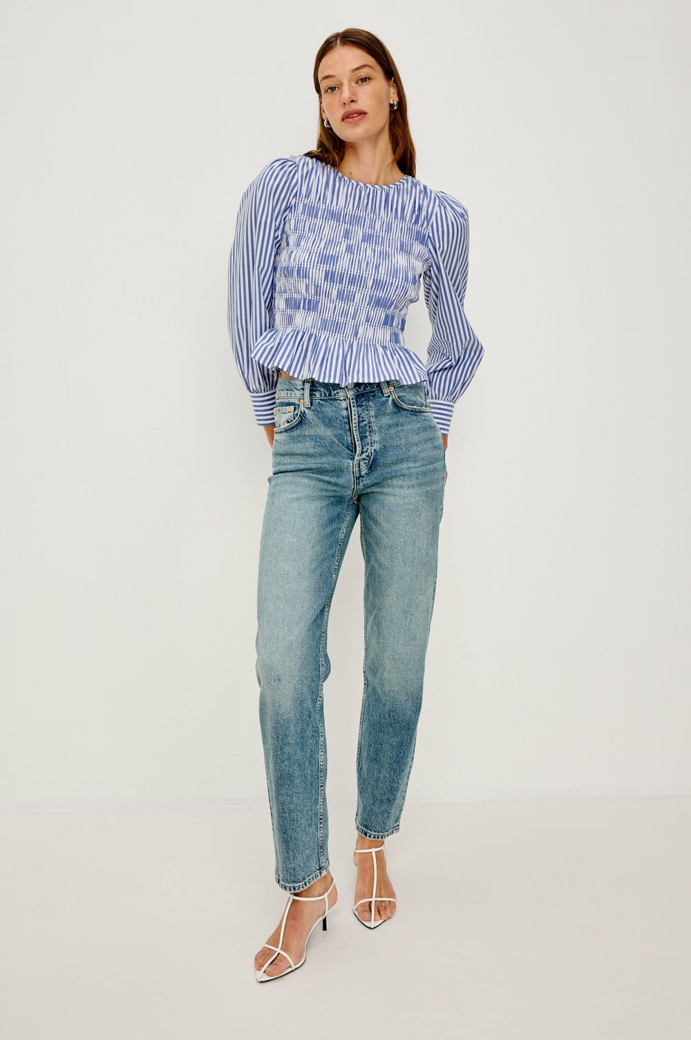 TABI TOP - MARINER WHITE STRIPE| Rails for sale