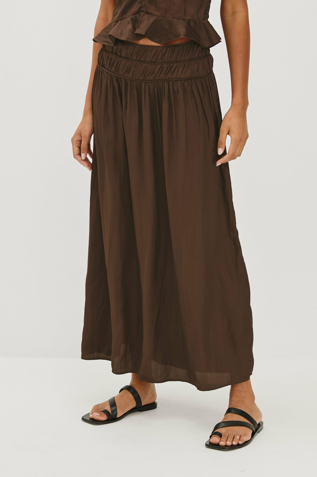 NARA SKIRT - ESPRESSO| Rails online
