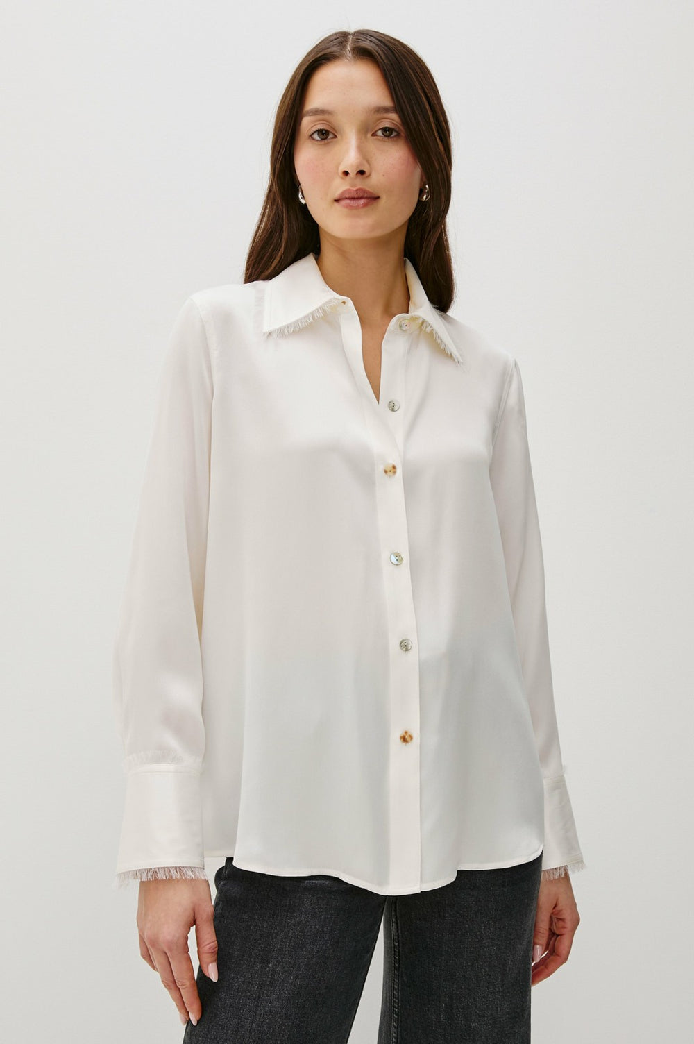 ABBEY SHIRT - IVORY| Rails discount