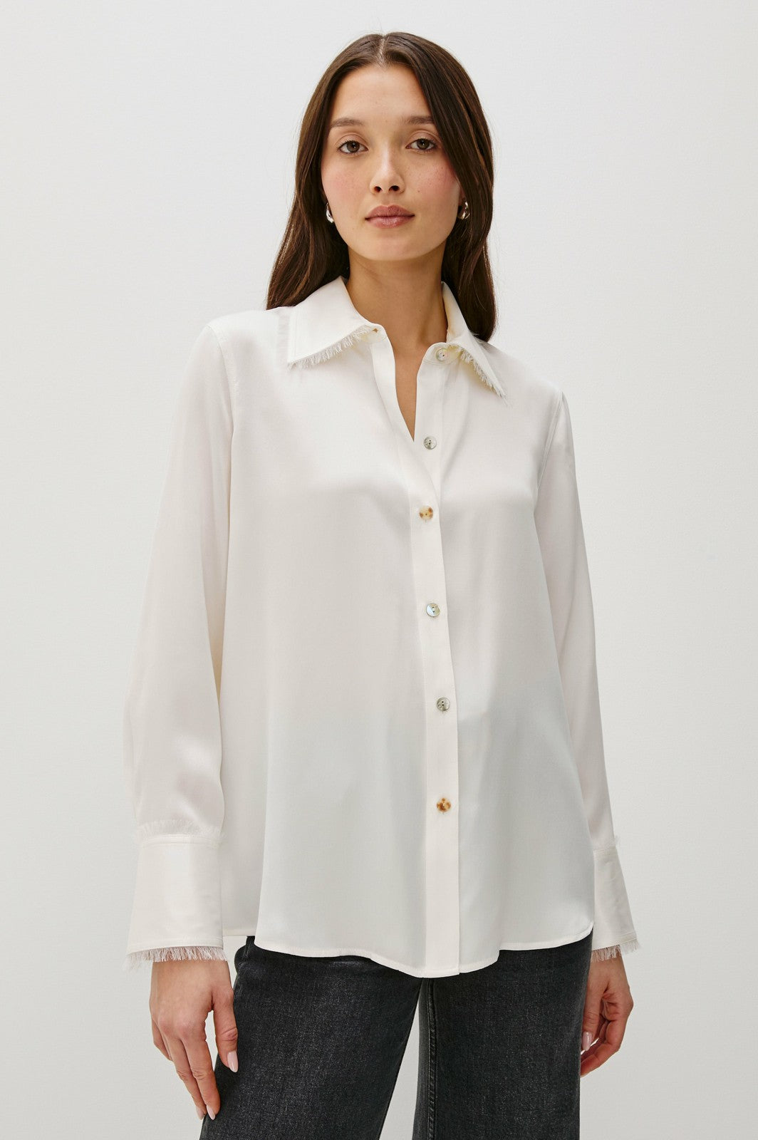 ABBEY SHIRT - IVORY| Rails discount