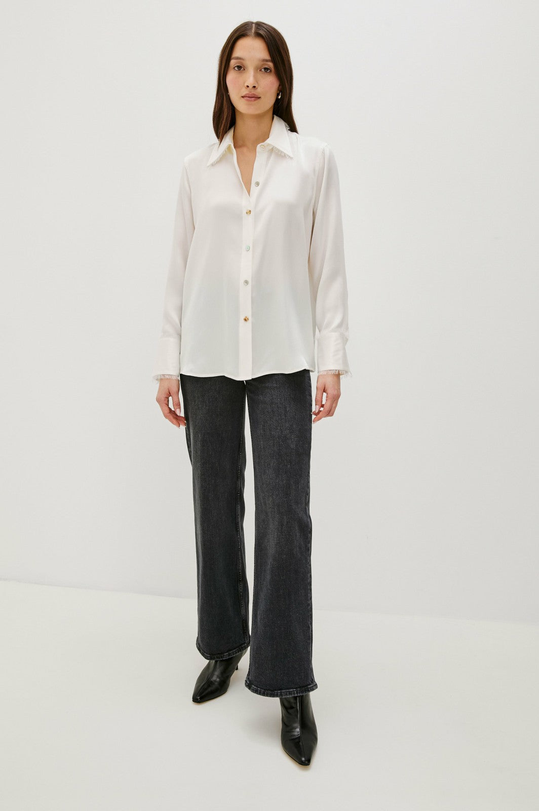 ABBEY SHIRT - IVORY| Rails discount